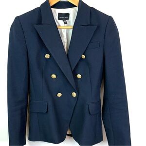 Judith & Charles Navy Blazer with Gold Buttons size 4